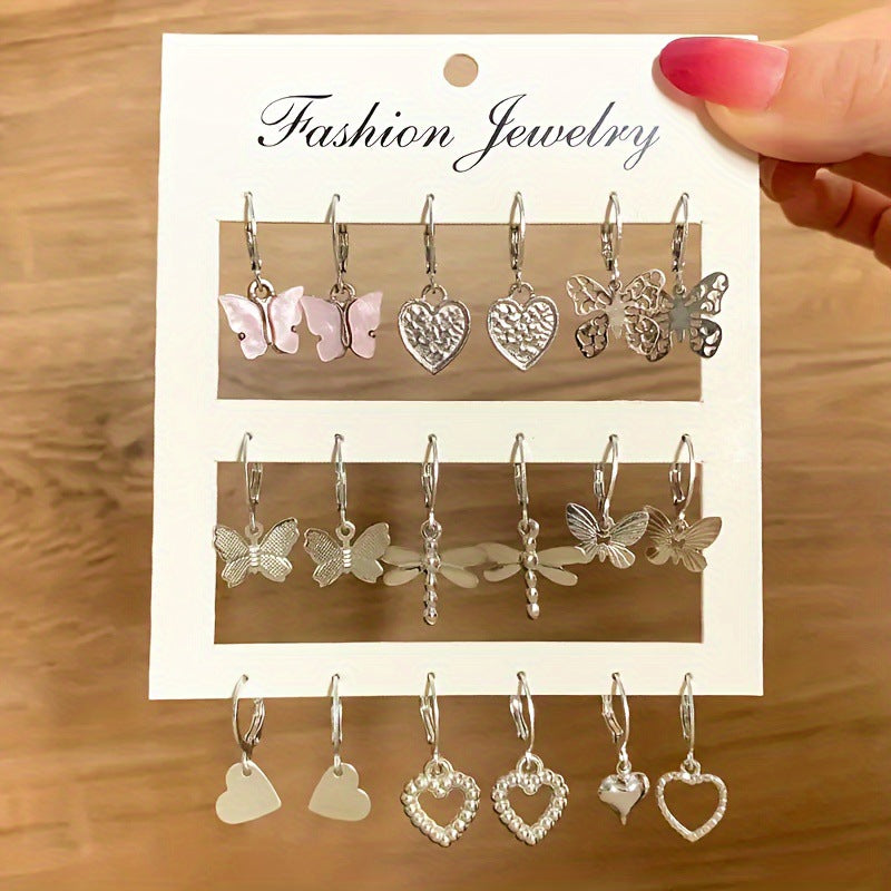 Women's Animal Butterfly Snake Shape Niche High Earrings