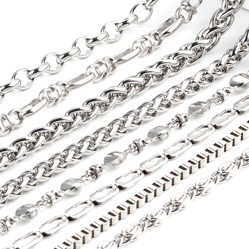 Stainless Steel Chain Titanium Cuban Link Bracelets