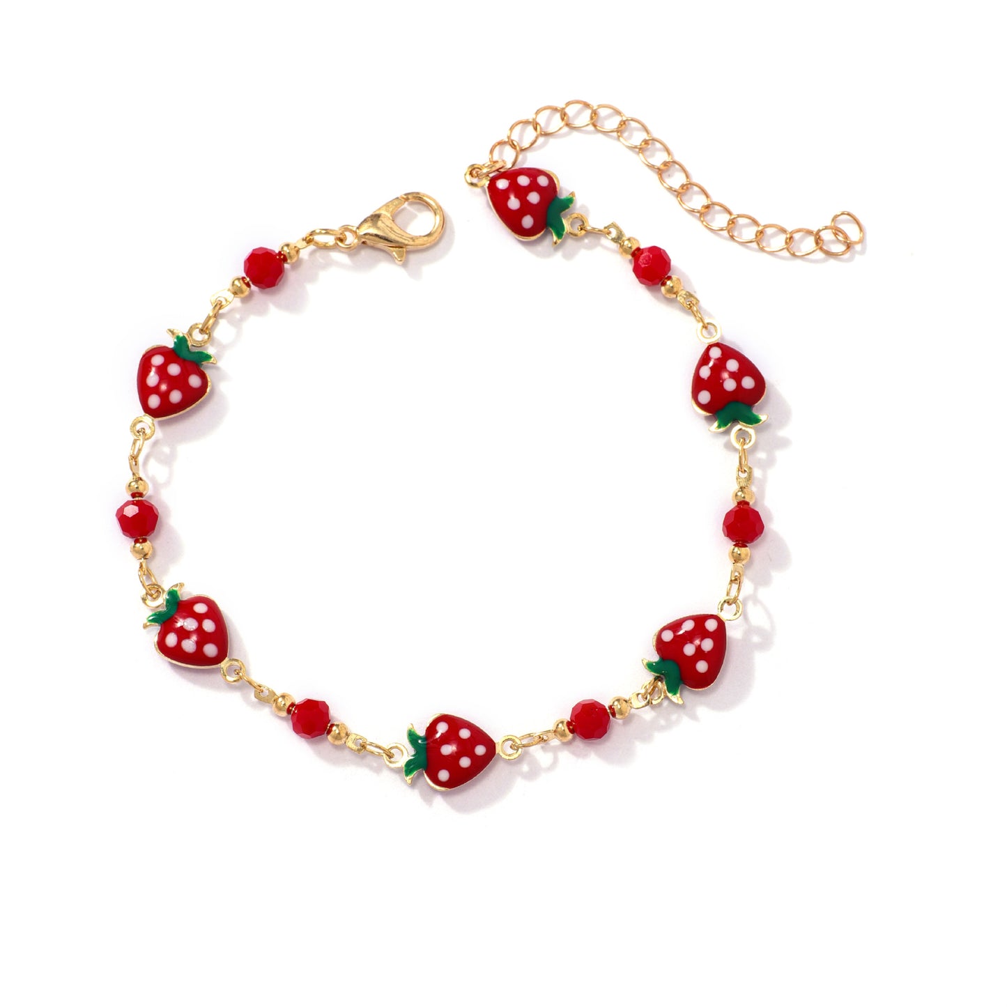 Women's Cute Fashion Strawberry Design High-grade Anklets
