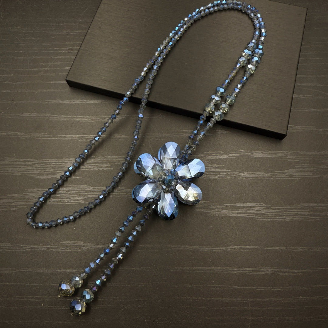 Women's Flower Sweater Chain Fashion Petals Refined Necklace