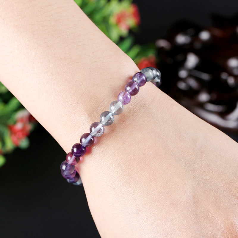 Women's Natural Pink Crystal Agate Tiger Eye Bracelet