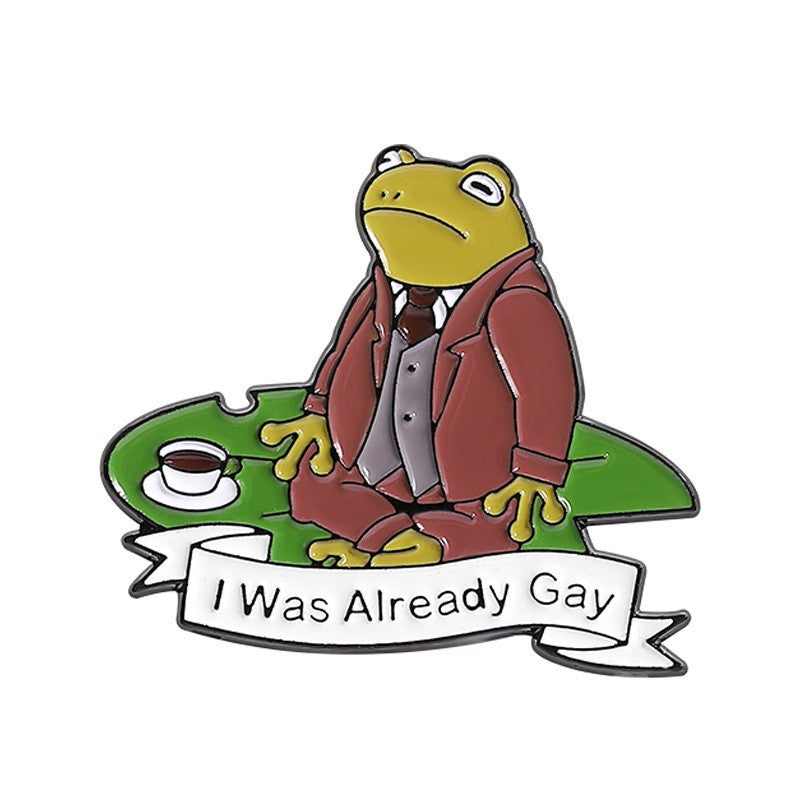 Cartoon Frog Series Brooch Cute Personality Little Brooches