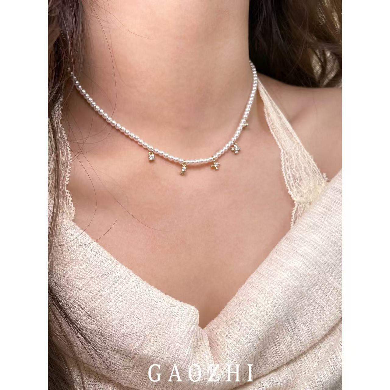 Women's Cross Hot Twin High-grade Light Luxury Necklace