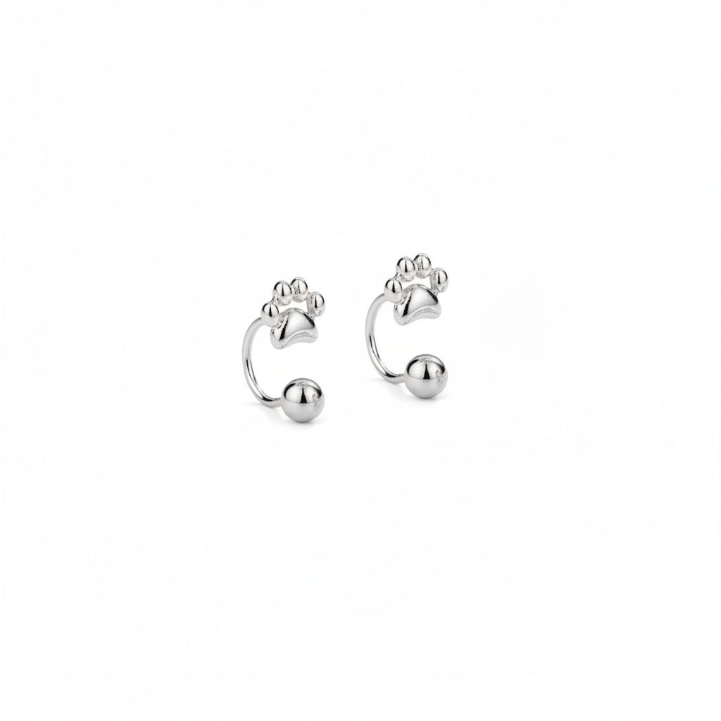 Women's Elegant Screw Tightening Buckle Cat's Paw Light Luxury High-grade Ear Hook