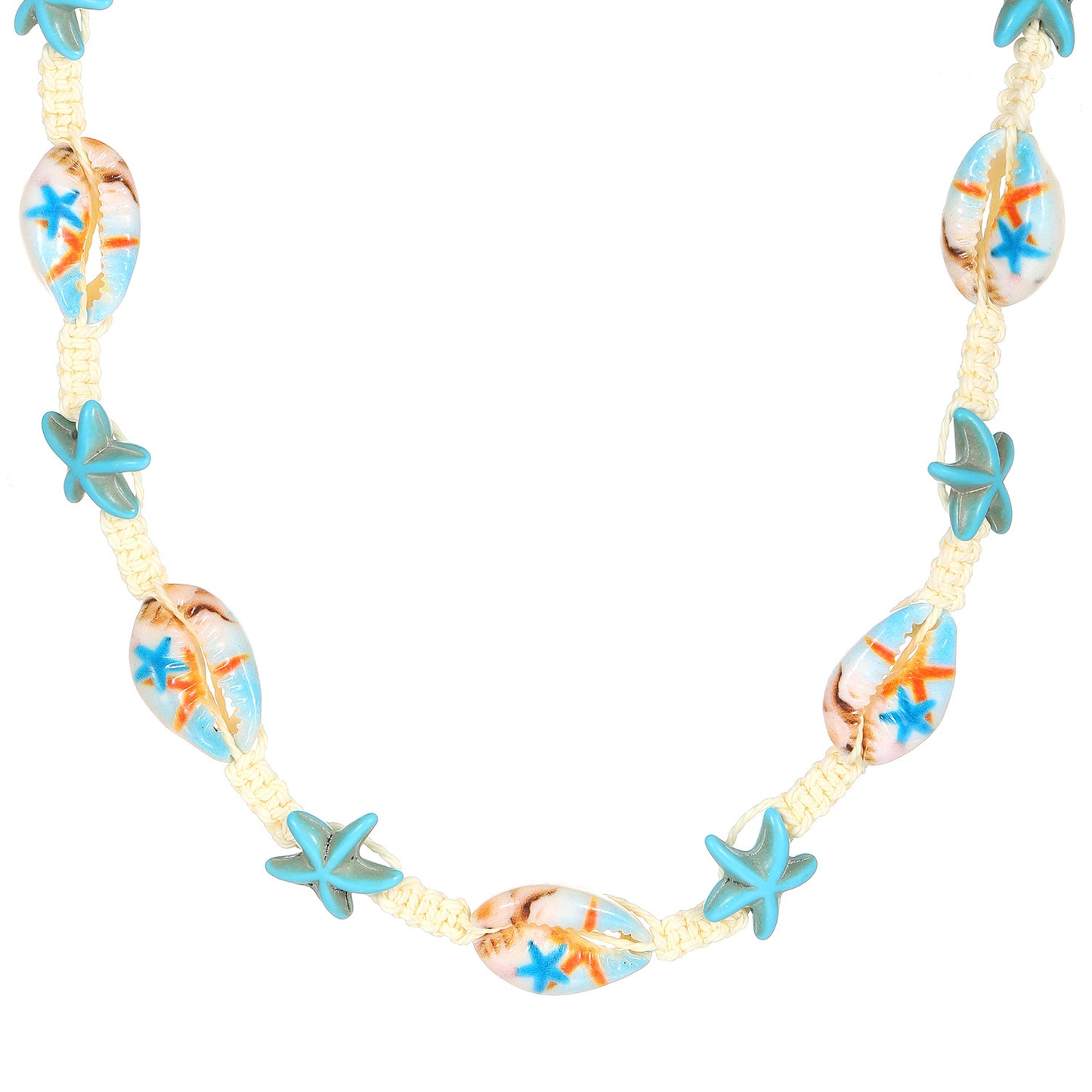 Ocean Style Cartoon Shell Female Bohemian Creative Weaving Turtle Jewelry Set