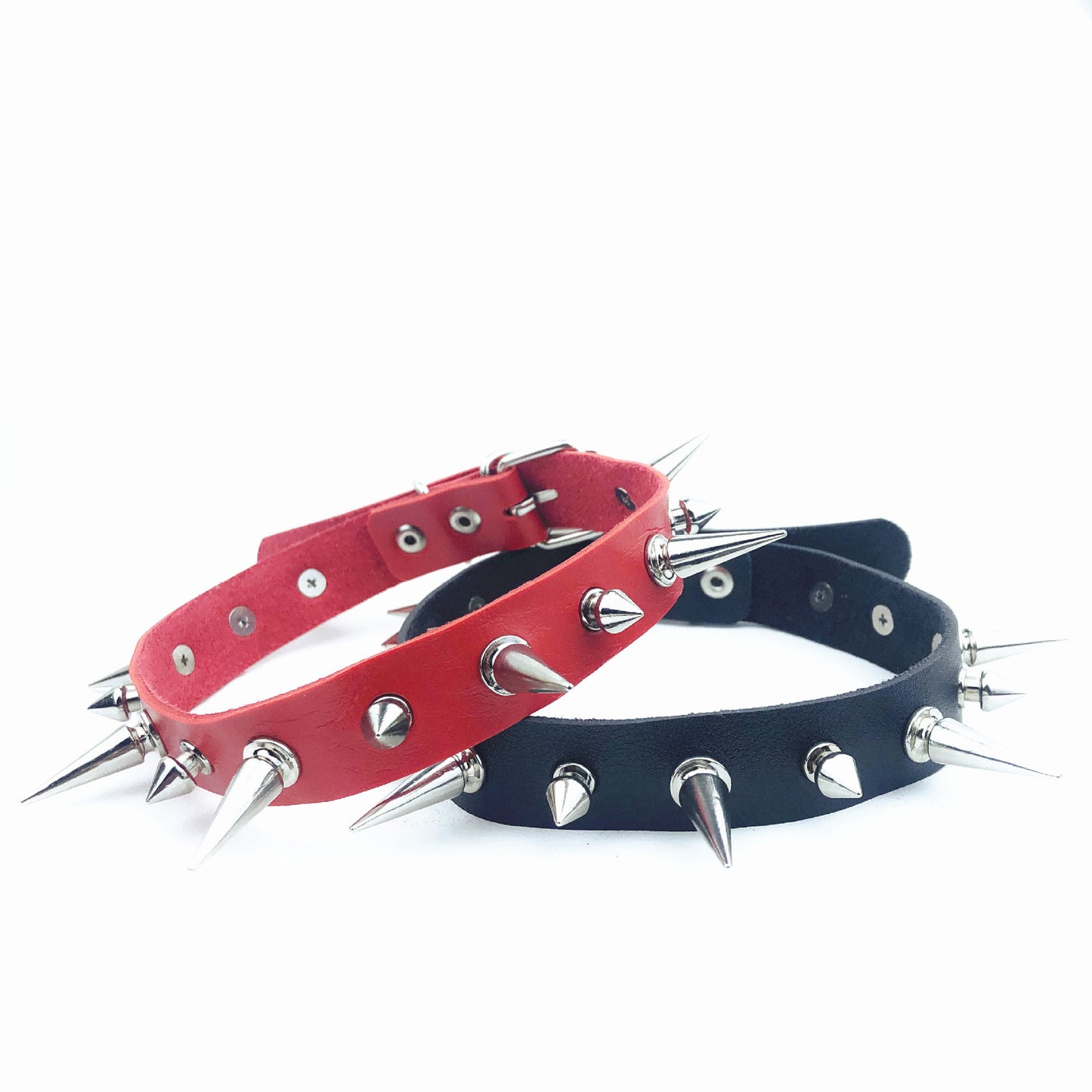 Women's Punk Leather Nail Fashion Alternative Clavicle Necklaces