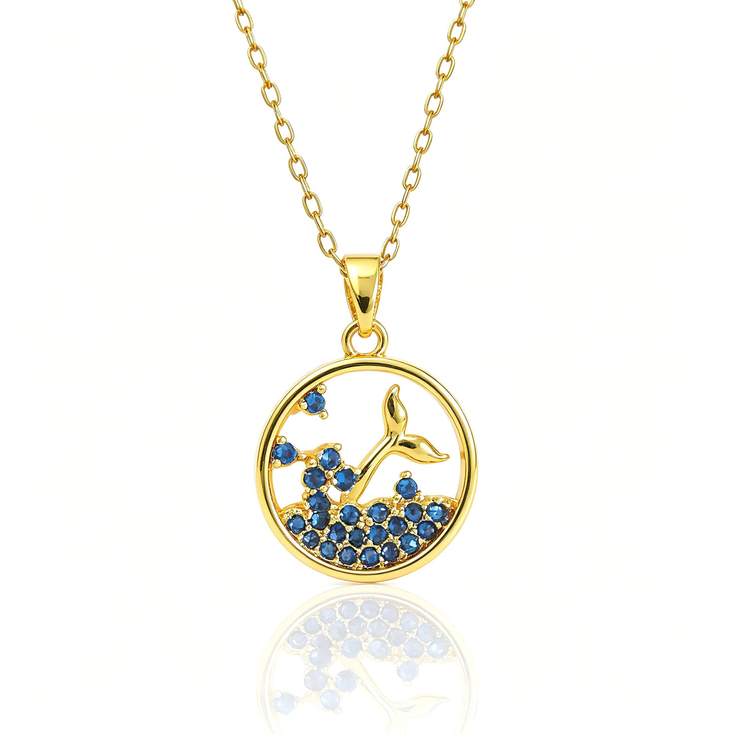 Versatile Ocean Style Fishtail Light Luxury Necklace