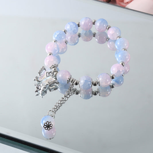 Broken Female Design Mori Style Sweet Color Bracelet
