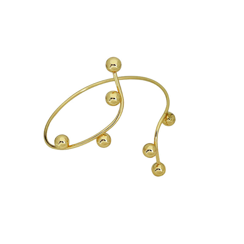 Simple Personality Size Round Beads Fashion Collar