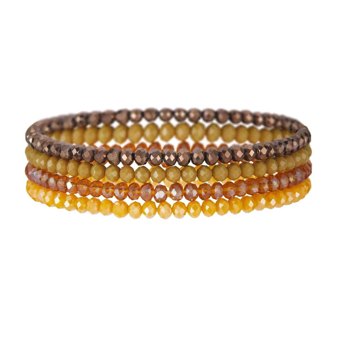 Women's String Beads Twin Elastic Niche Contrast Bracelets
