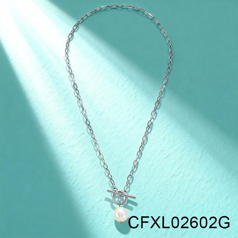 Women's Light Luxury High-grade Titanium Steel Simple Geometric Necklace