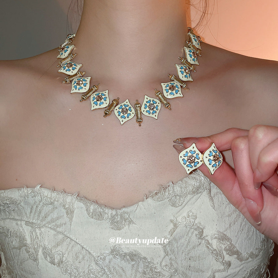 Women's Diamond Heart Fashion Temperament Design Sense Jewelry Set