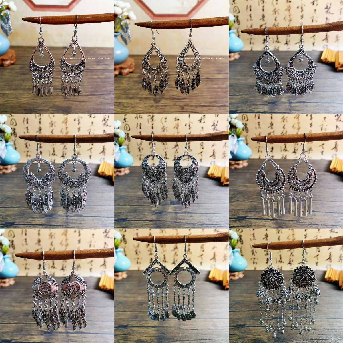 Yunnan Minority Female Retro Temperament Nostalgic Earrings