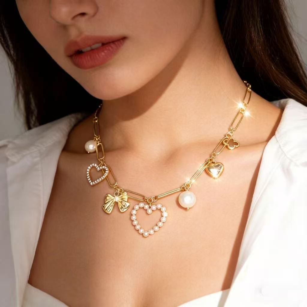 Punk Rock Style Simple Exquisite Sweet Necklace
