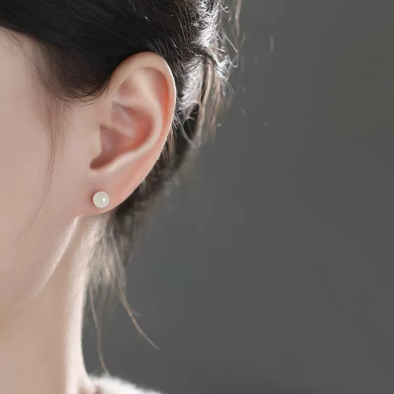 Women's Imitation Jade Ear Sier Simple Retro Affordable Luxury Rings