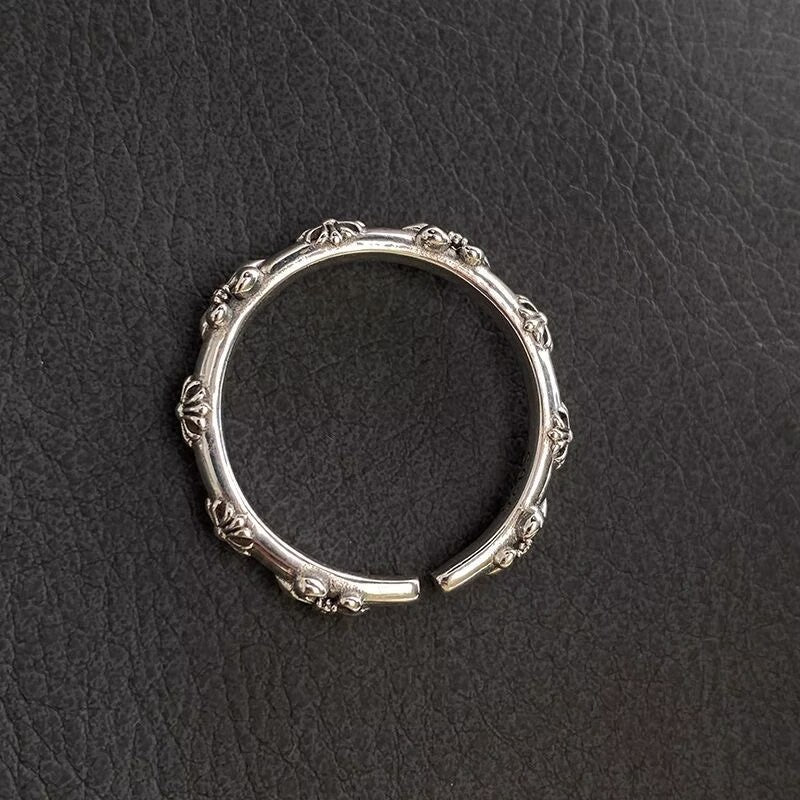 Iris Open Female Light Luxury Minority Exquisite Advanced Cold Wind Ring