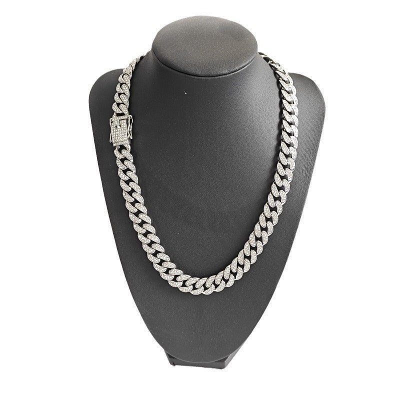 Women's & Men's Cuban Link Chain Round Hip Hop Necklaces