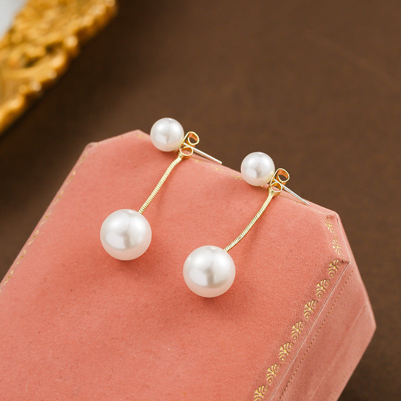 Women's Needle Pearl For Trendy Fairy Temperamental Earrings