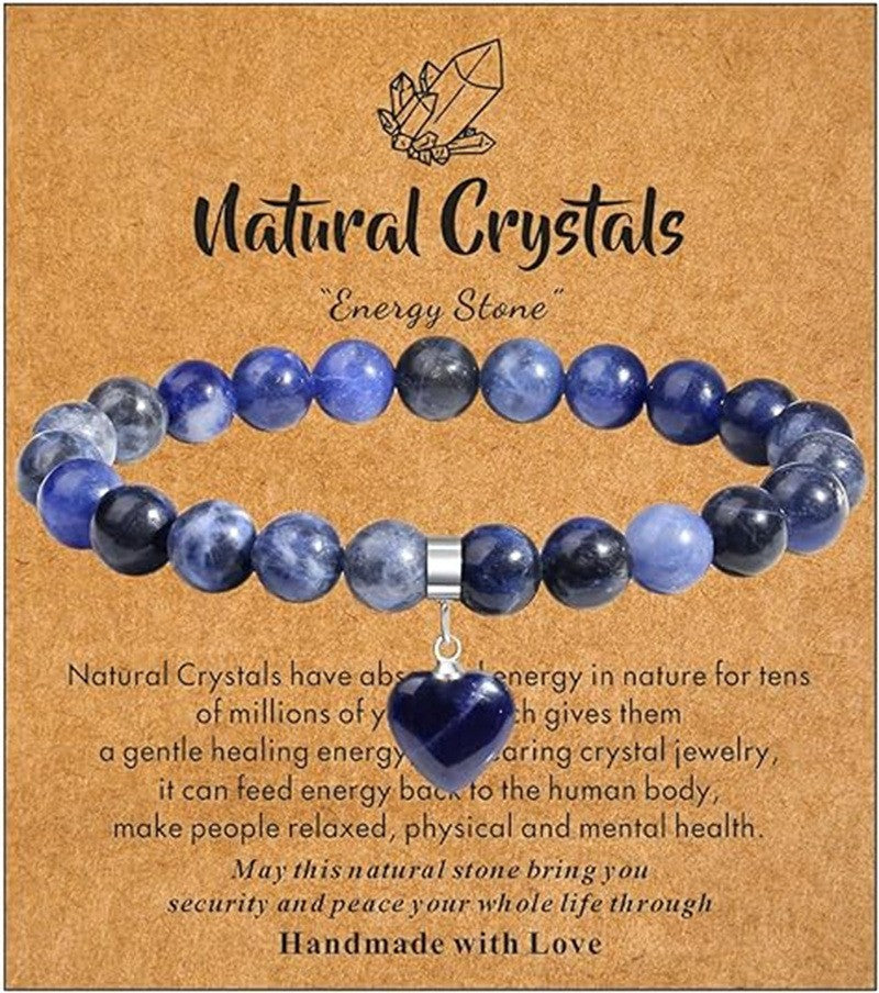 Women's & Men's Elastic String Beaded Love Creative Gifts Bracelet