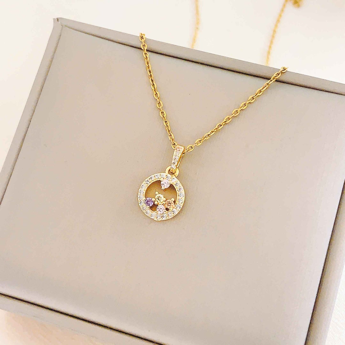 Women's Cute Graceful Titanium Steel Versatile High-grade Necklaces