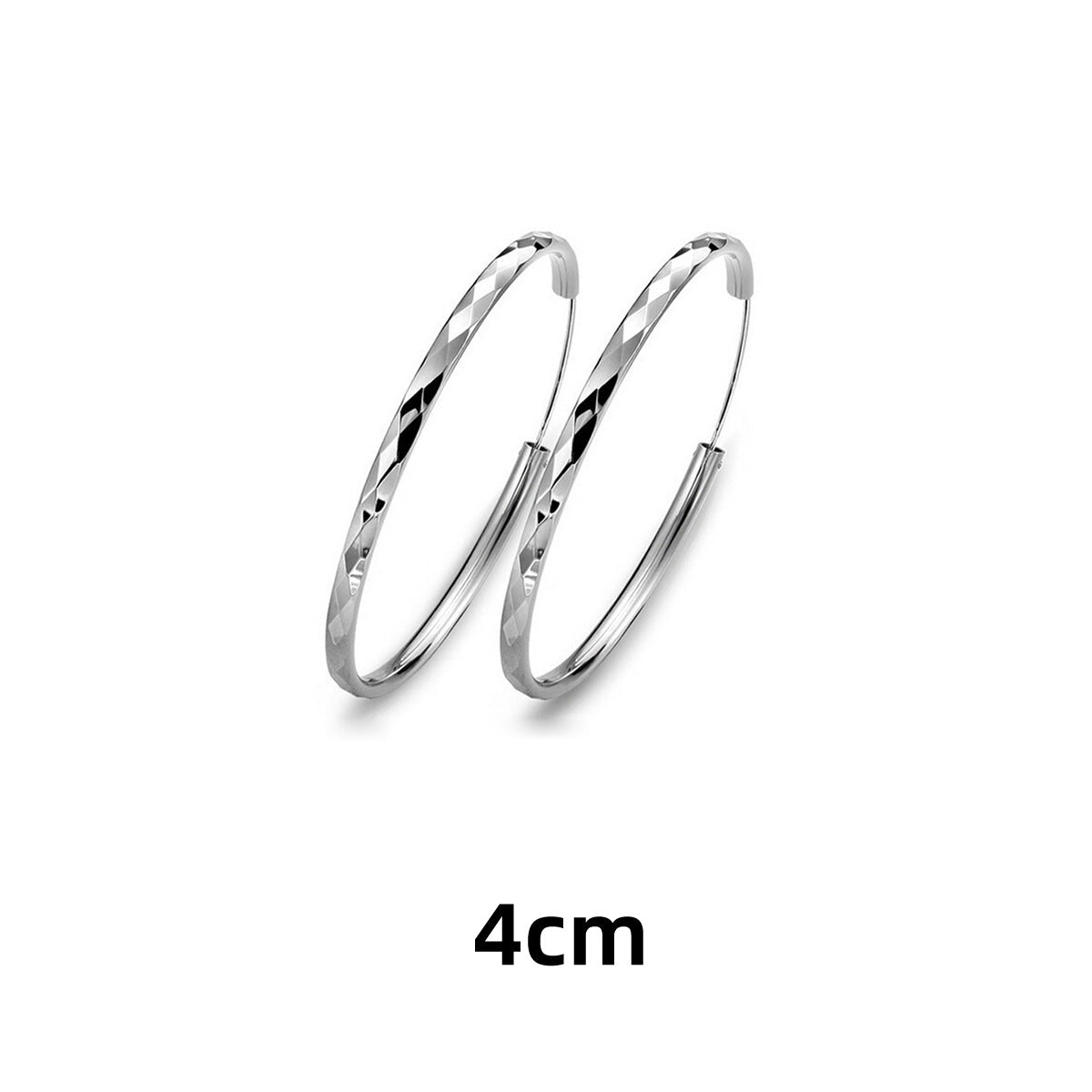 Fashion Diamond Pattern Carven Design Ear Live Earrings