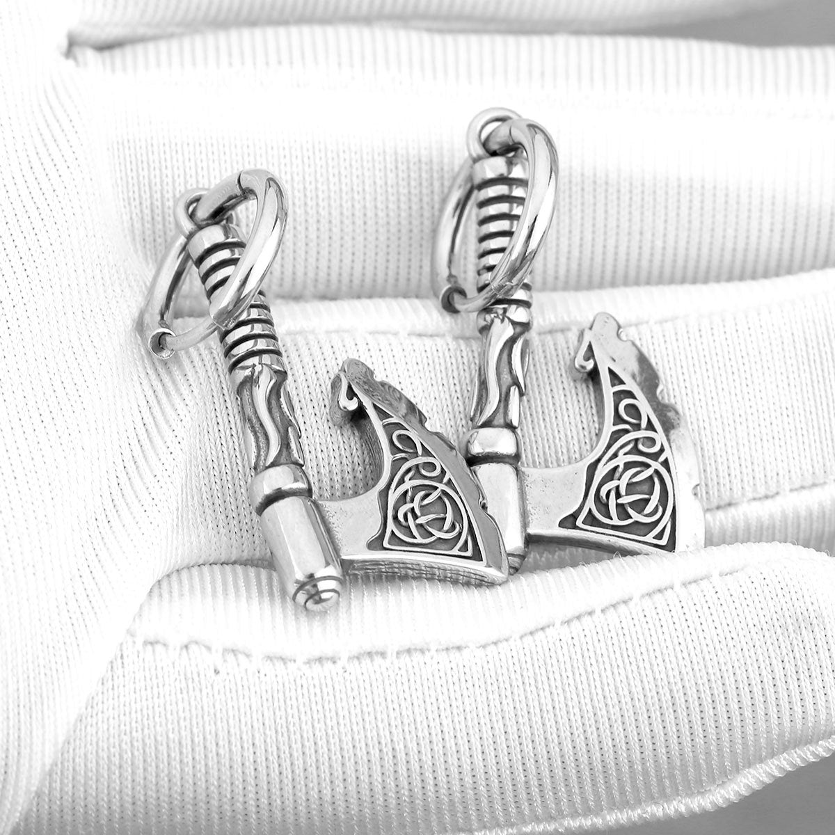 Stainless Steel Viking Vintage Axe Hip Hop Punk Rings