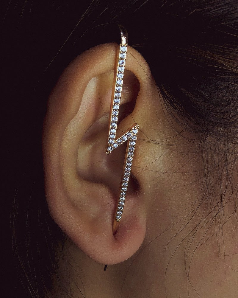 Sier Plated Ear Clips Without Piercing Rings
