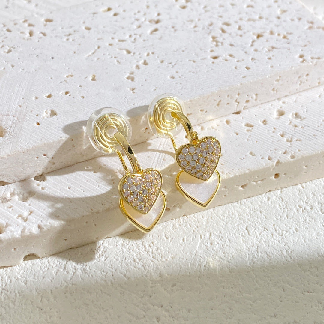 Double-sided Love Craft Stable Not Easy To Drop Stone Remove Jewelry Set