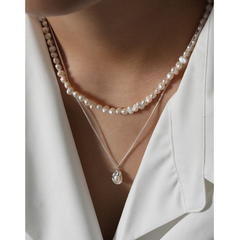 Women's Niche Design Temperament Wild Shell Pearl Necklaces