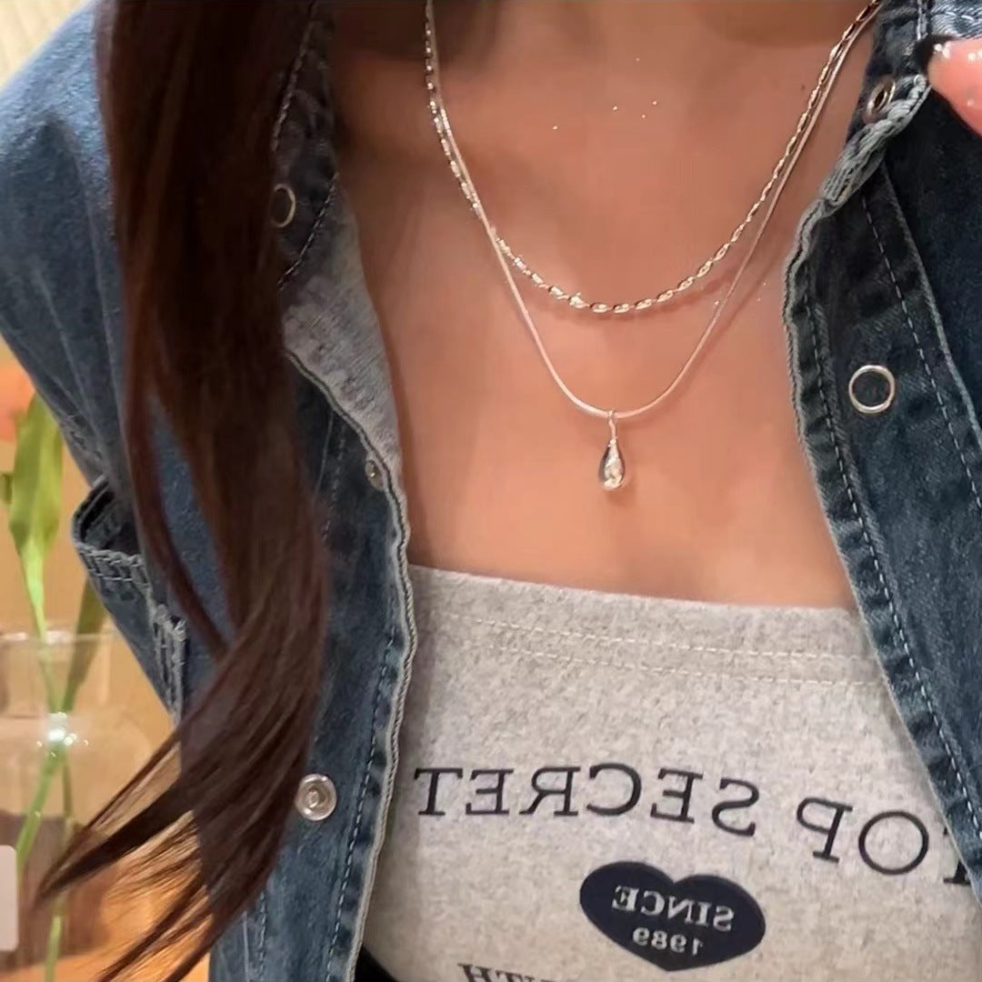 Women's Water Drop For Niche Design Trendy Advanced Everyday Fashion Simple Pendants