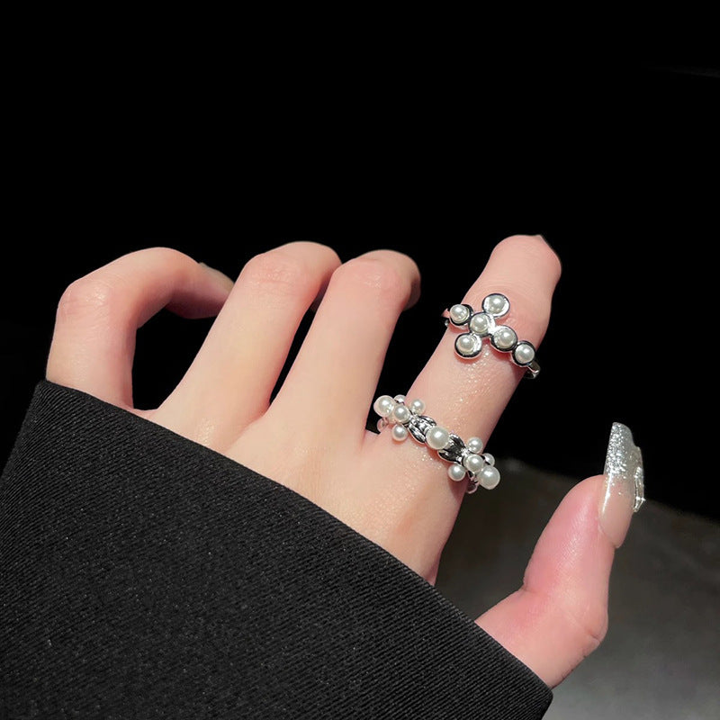 Alloy Female Niche High Sense Opening Adjustable Temperament Wild Index Ring