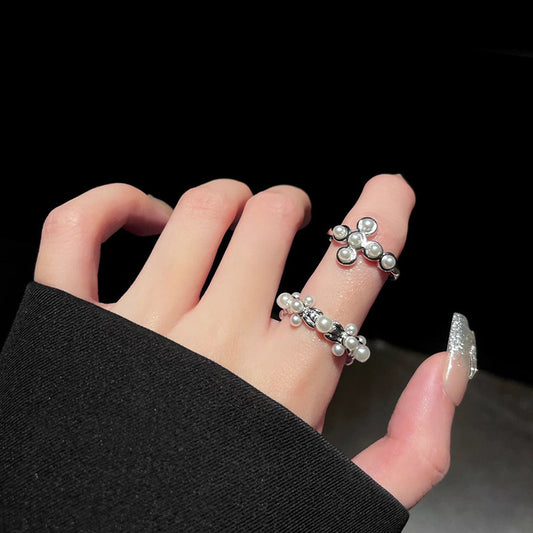 Alloy Female Niche High Sense Opening Adjustable Temperament Wild Index Ring