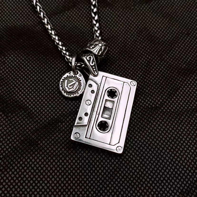 Men's Street Tape Fashion Creative Retro Personalized Hip Hop Necklaces