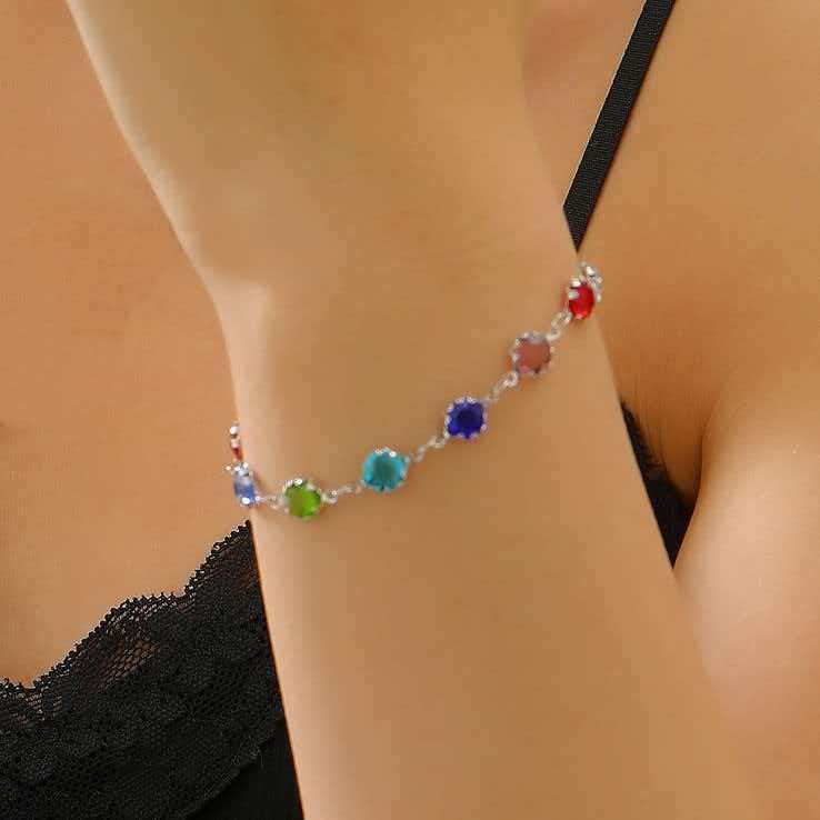 Colored Loving Heart Geometric Candy Color Glass Earrings