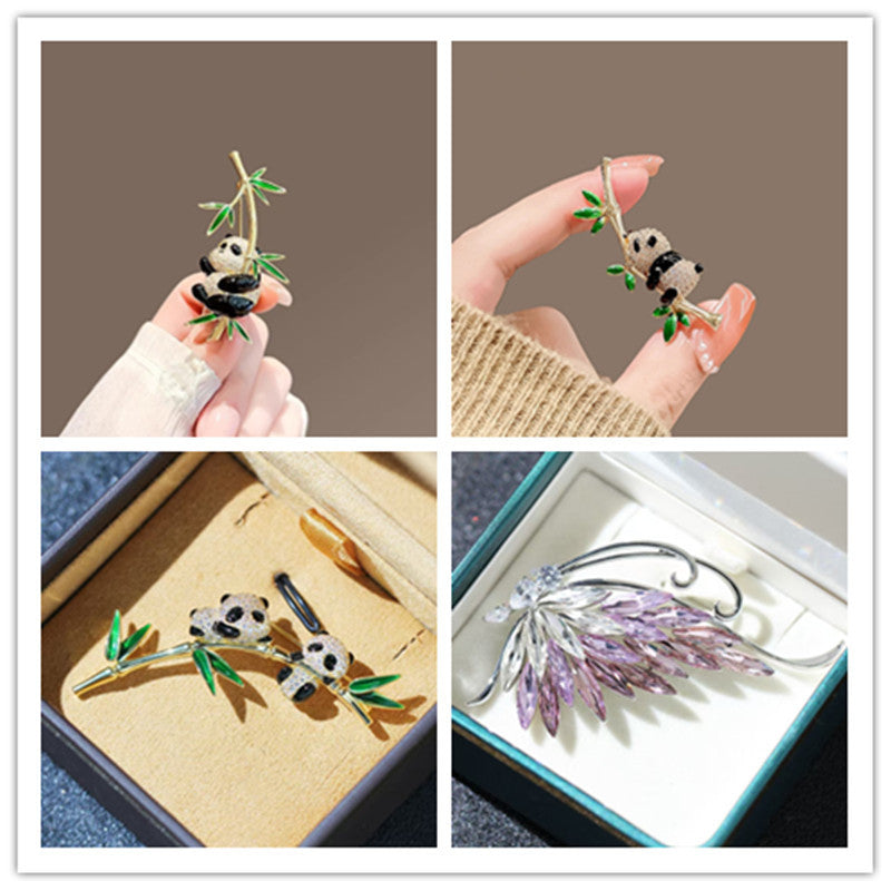 Panda Butterfly Scenic Spot Commemorative Gift Brooches