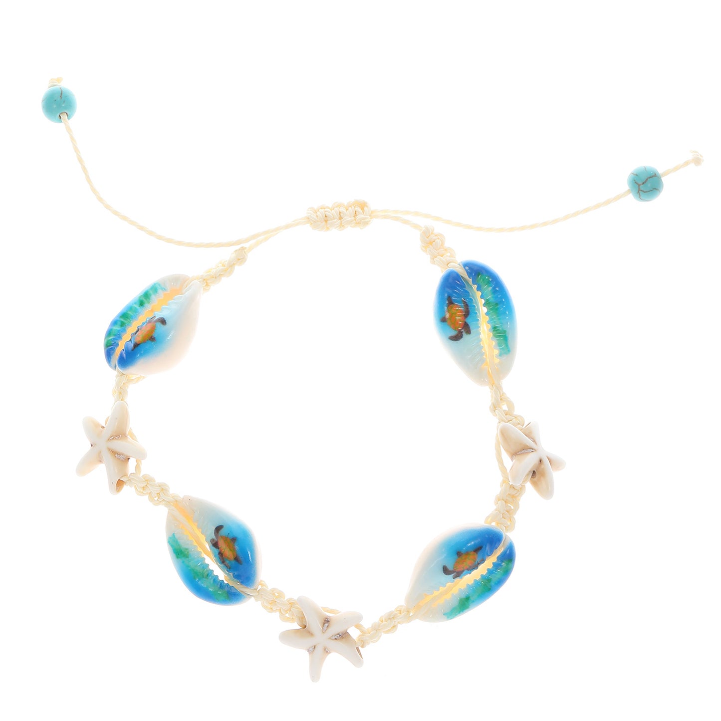 Ocean Style Cartoon Shell Female Bohemian Creative Weaving Turtle Jewelry Set