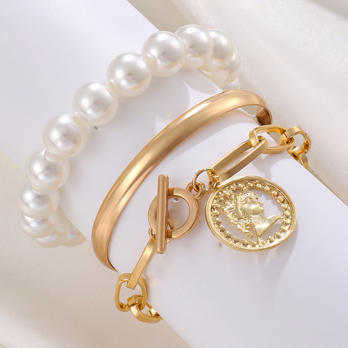 Trendy Alloy Combination Punk Hip Hop Bracelets