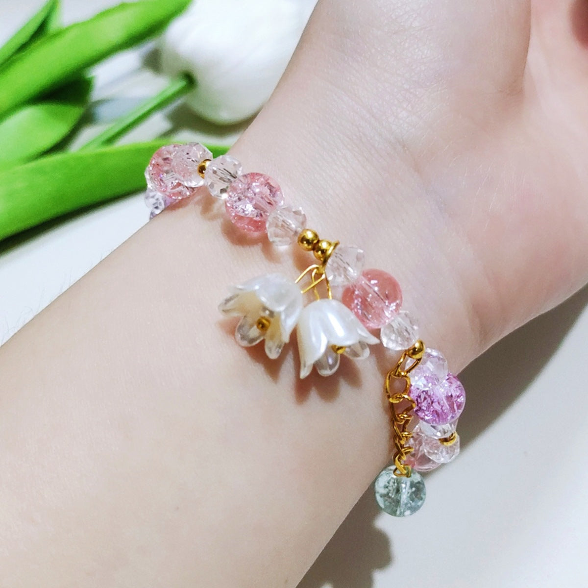 Lily Fresh Colorful Korean Style Hot Flower Bracelet