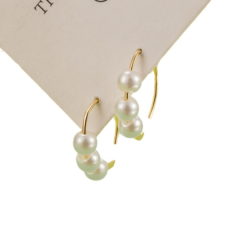 Exquisite Small Pearl Female Simple Fashion High Sense Earrings