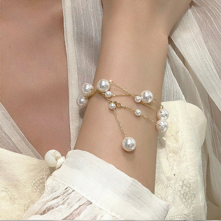 Pearls Female Simple Personalized Graceful Fashionable Clavicle Chain Cold Necklaces