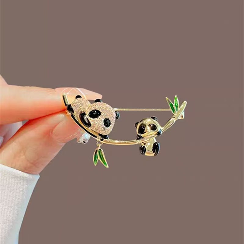 Panda Butterfly Scenic Spot Commemorative Gift Brooches