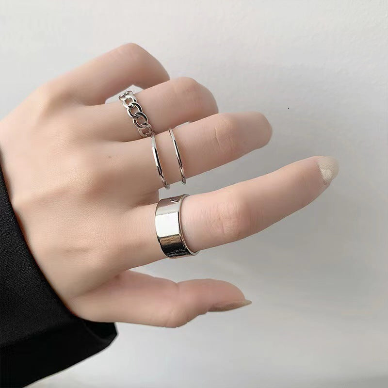 Polished Index Finger Fashionable Versatile Light Luxury Minority Rings