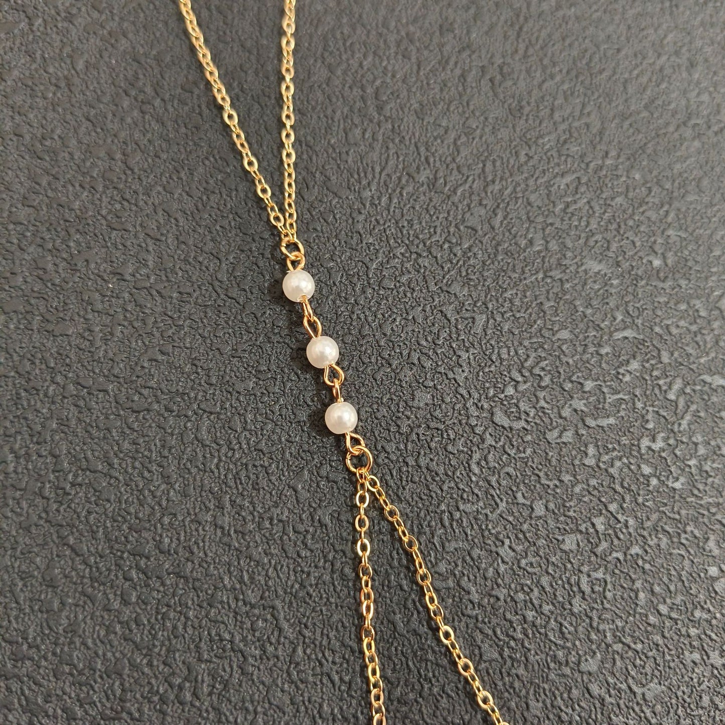 Women's Simple Chest Sexy Pearl Chain Body Necklaces