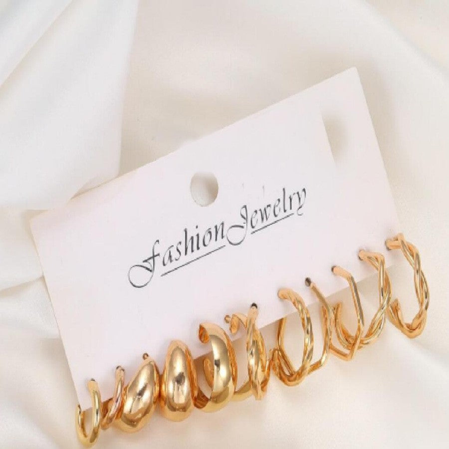 Women's Geometric Type Alloy Pearl Suit Pairs Fashionable Rings