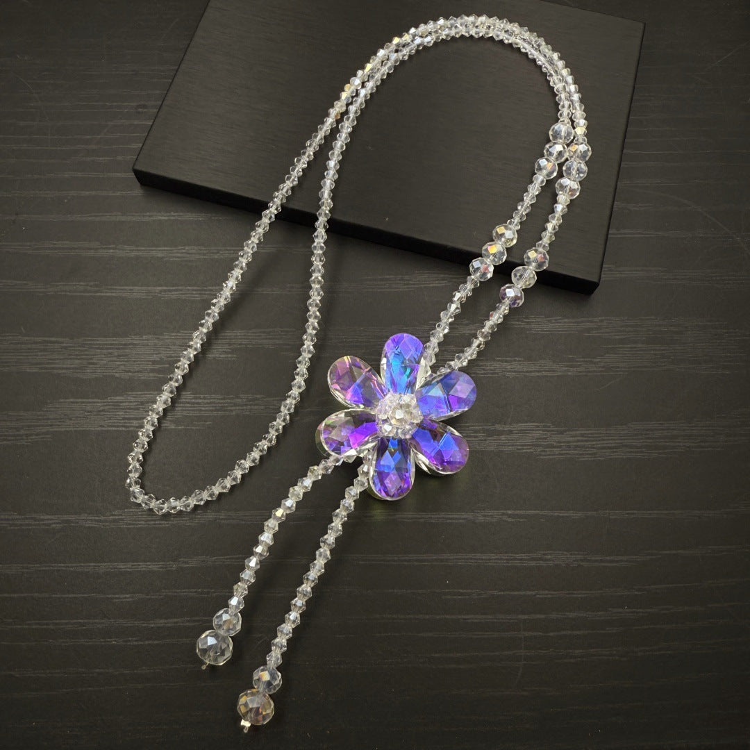 Women's Flower Sweater Chain Fashion Petals Refined Necklace