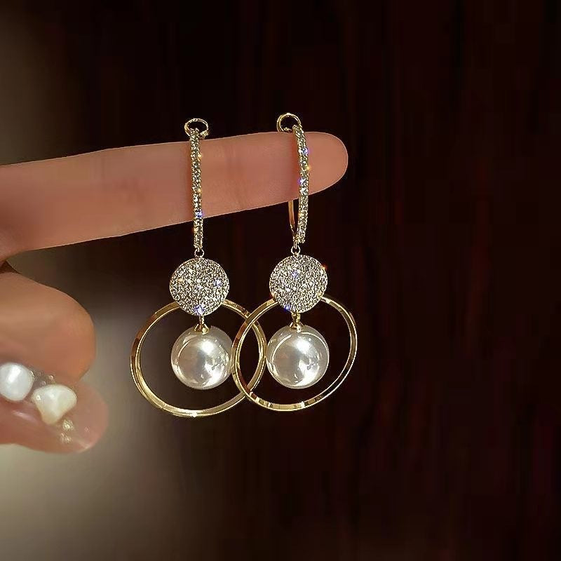 Women's Korean Style Mori Artistic Cold Simple Metal Stud Earrings