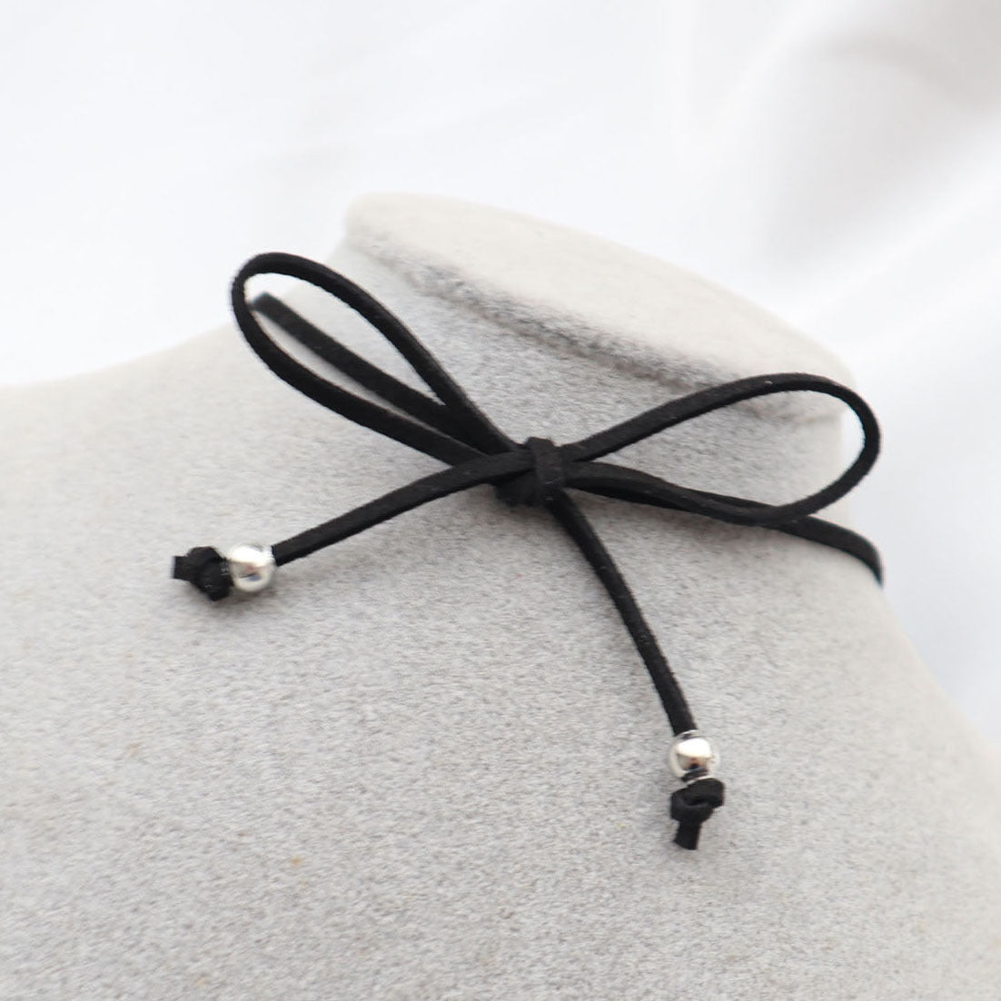 Ballet Black Sexy Veet Band Bow Collar