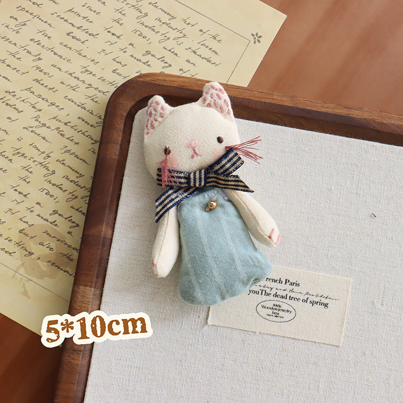 Children's Fabric Bear Brooch Hair Cotton Filling Three-dimensional Jewelry Accessories