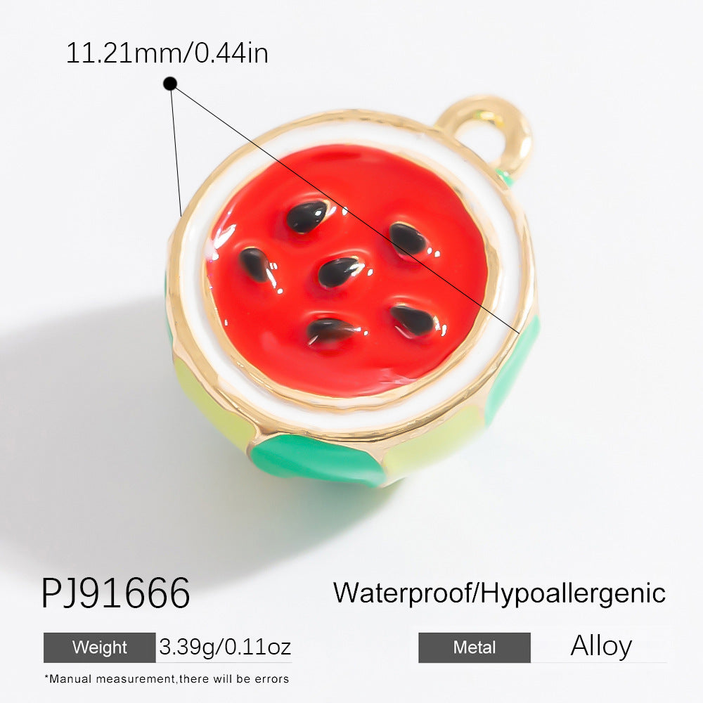 Mini Fruit Cartoon Pastoral Style Three-dimensional Jewelry Accessories