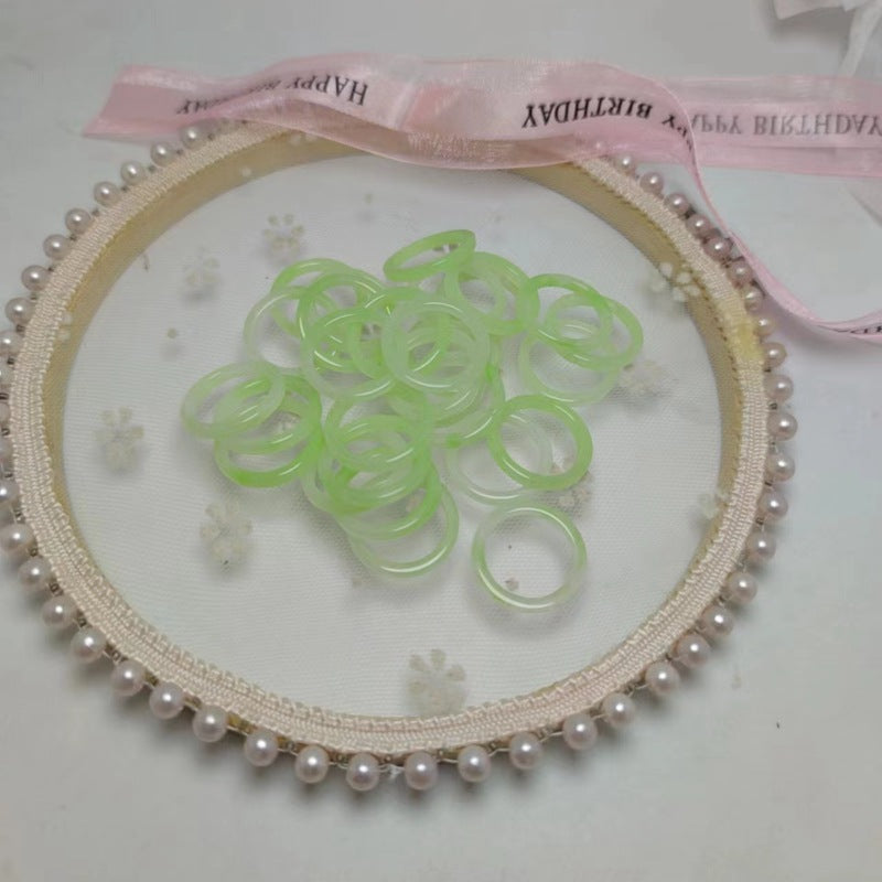 Female Single Material Sticky Accessory International Trade City Ring